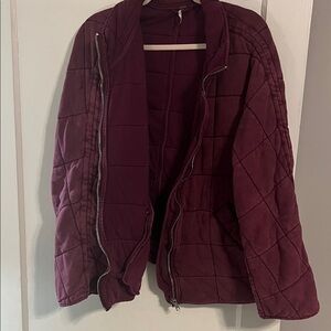 Free people dolman quilted jacket L